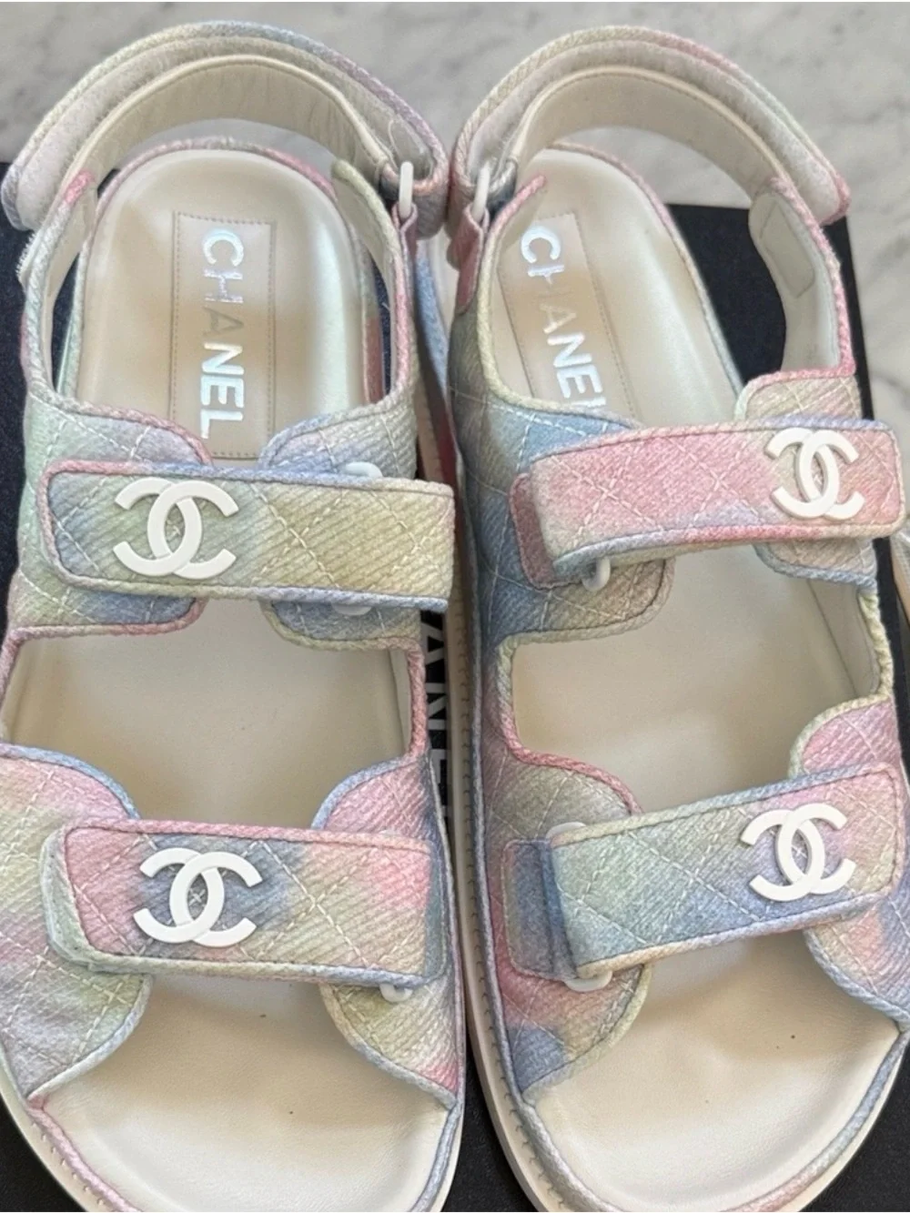 CHANEL Multicolor Dad Sandals